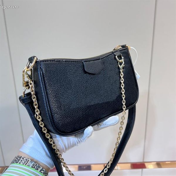 Bolsa fácil con correa Mini bolso para mujer Hobo de cuero Carteras de bolsillo para teléfono celular Cartera cruzada Bolsos de diseñador Bolso de dama luxur262y