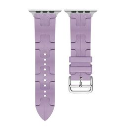 Remplacez les bandes de silicone H STRACHES DE LOCLE ALLIAGE POUR APPON WATCH Série 1 2 3 4 5 6 7 8 9 Ultra SE Ultra2 38/40/41 mmm 42/44/45 mm 49 mm 838dddd