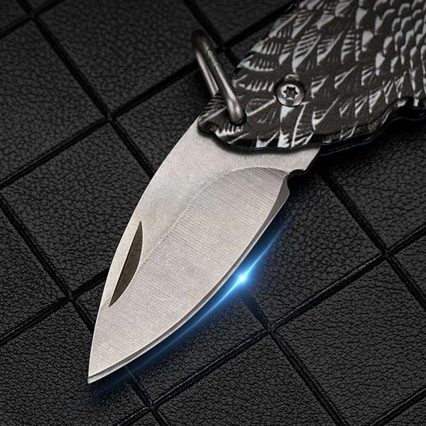 Cuchillo plegable fácil de usar, clásico, el mejor cuchillo plegable portátil de supervivencia para autodefensa, el mejor cuchillo de autodefensa 676207