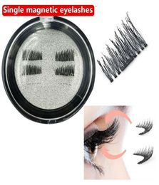 Pestañas de ojos magnéticas fáciles de usar Single Magnets Falsehes Extension Curl Strip Strip Eyelash Eyelashes False Magnética MAK2386808