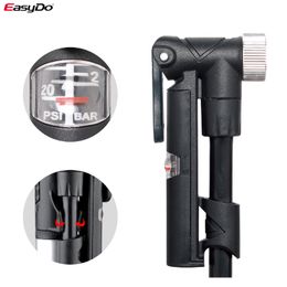 Easydo Mini Lightweight Pump 120psi ALLIAGE ALIMINUM AU AUMINIM Ajuste Prestaschrader Valve Cycling PMP Bike Accessori