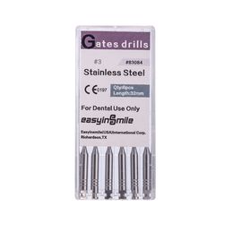 EasyInsmile 6PCS Gates dentaires Glidden Forets Endo Root Canal Niti REAMERS BURS ENDODONTIC FILEUX TOODLES 1 # -6 # #