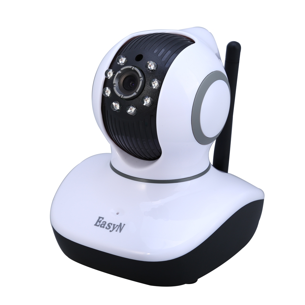 EasyN Mini 10D 1.0MP H.264 CMOS Беспроводная IP-камера с разъемом ночного видения Pan / Tilt EU - 100 - 240 В