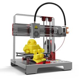 Easytroise imprimante 3D bureau maison bricolage mini portable petite imprimante en métal pour enfants