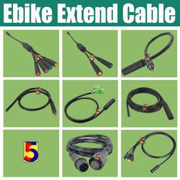 Evike 9pins moteur étendent le câble JULET 1T4 / 1T2 Étendre Câble 1-4 Câble 1-2 Câble / Bafang Mid Motor 1-4 Câble Câble de vitesse du câble