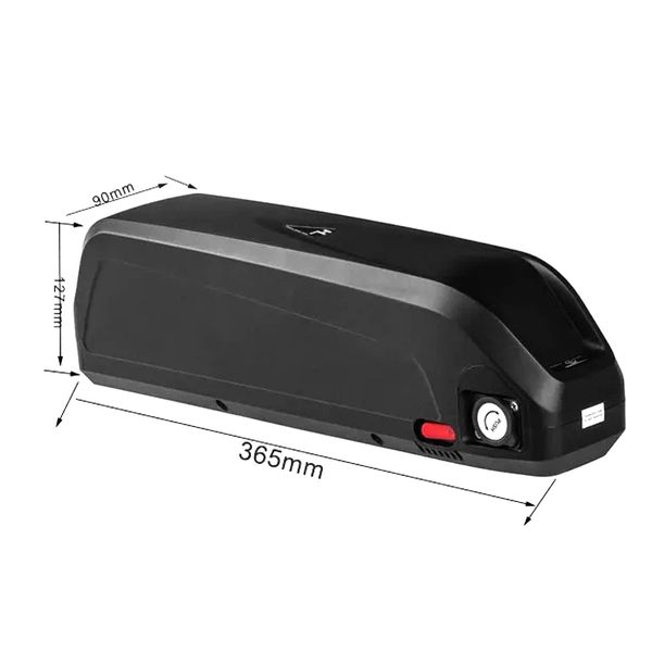 Batterie Li-ion 48/36V pour vélo électrique Hailong, BMS 30a, pour tube inférieur, moteur 1500/1000/750/500W