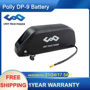 Ebike Batterij Polly DP-9 Onderbuis 48V 21AH Batterij 52V 40A BMS 60V 17.5AH 21700 Mobiele 1000W 1500W 18650 Mobiele BBS02 BBS03 BBSHD