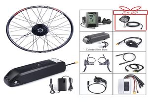 Motor de buje delantero para bicicleta eléctrica, kit de conversión de bicicleta eléctrica con engranaje sin escobillas Bafang de 48V y 500W con batería de litio de 48V y 13Ah con cargador 8923058