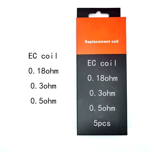 EC (serie) Convertidor rápido de acero inoxidable de bobina 0.18ohm 0.3ohm 0.5ohm