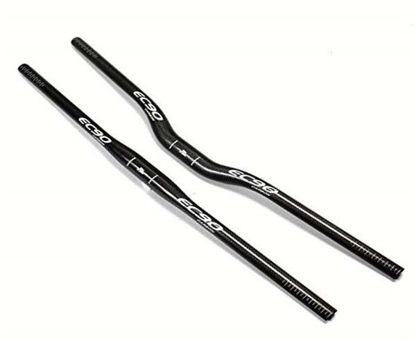 Guide de vélo EC90 760 mm Carbon Mtb Flat Riser Gardoncule Barbaire en carbone noir MTB Mountain Flatriser 3K Gardoncule 2846451