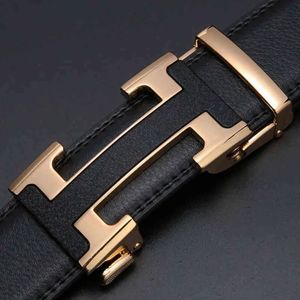 Echain Luxe Vintage Designer H Riemen Mannen Hoge Kwaliteit Vrouwen Echt Echt Lederen Jurk Riem Riem voor Jeans Cinturones Hombre AA220312