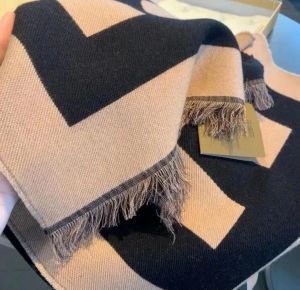 Echarpe lange modeontwerper sjaals sjaal voor dames B warme sjaal imitatie pashmina verdikking twee sjaal