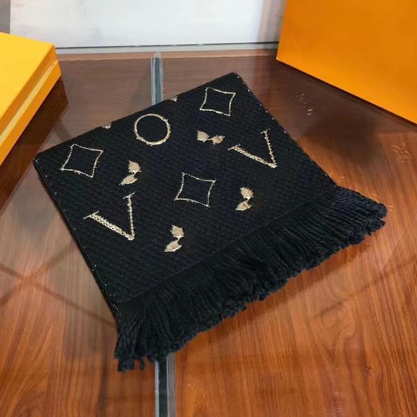 Echarpe Foulard en Soie Femmes V Foulard de Créateur Pashmina pour les Designers Foulards d'Hiver Chauds Mode Classique Hommes et Femmes Cachemire