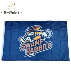 ECHL Greenville Swamp Rabbits Flag 3 5ft 90cm 150cm Polyester Banner Decoration Flying Home Garden Festive Cadeaux 204W4270480