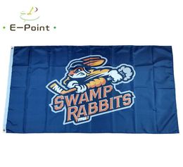 ECHL Greenville Swamp Rabbits Flag 3 5ft 90cm 150cm Polyester Banner Decoration Flying Home Garden Cadeaux festives 204W1582342
