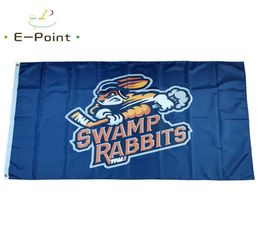 ECHL Greenville Swamp Rabbits Vlag 3 5ft 90cm 150cm Polyester Banner decoratie vliegend huis tuin Feestelijke geschenken204w6918372