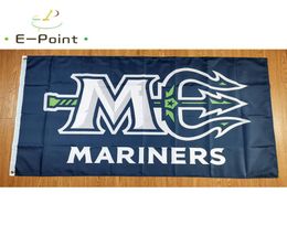 Bandera de los Marineros de Maine de ECHL, 3x5 pies, 90cm x 150cm, decoración de pancarta de poliéster, decoración voladora para el jardín de su casa, regalos festivos 7286349