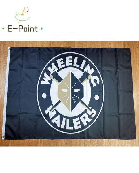 Echl Wheeling Nailers Flag 35ft 90cm150cm Polyester Banner Decoration Flying Home Garden Cadeaux festifs3632389