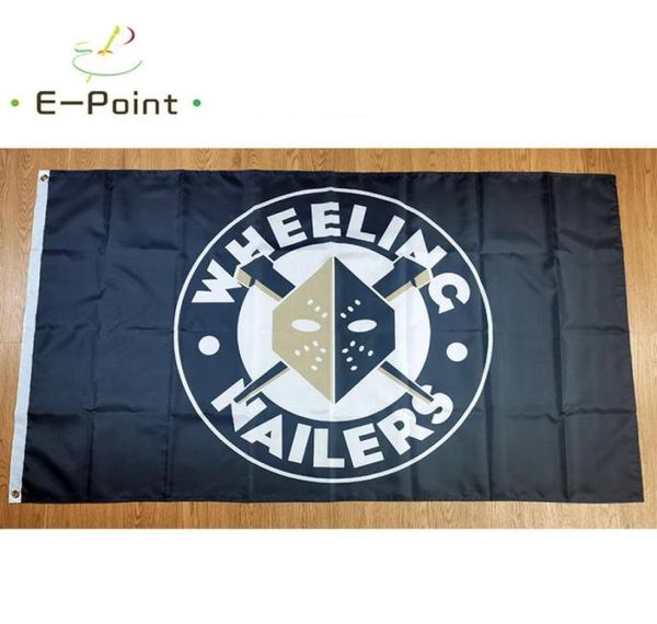 Echl Wheeling Nailers Flag 35ft 90cm150cm Polyester Banner Decoration Flying Home Garden Cadeaux festives7966377