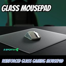 Alfombrilla de ratón para juegos ECHOME de cristal mate para juegos FPS, alfombrilla de escritorio para ordenador y oficina, alfombrilla antideslizante suave para ratón, accesorios 240314