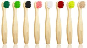 Brosses à dents réutilisables en bambou écologiques brosse à dents souple en bois adulte Portable Logo de gravure personnalisé ZXFTB20656063213