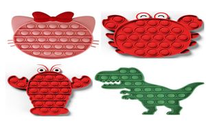 Eco Friendly Home It Dinosaur Toy Crab Crawfish Cat Push Push Dieren Design Sensory Autism Special Anxiety Stress Reliever for Kids7784431