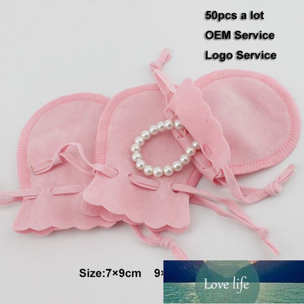 La pochette d'emballage comique de bâton de lèvre qui respecte l'environnement peut logo personnalisé 7x9 9x12 sac cadeau sac d'emballage de bijoux pochette de cordon de velours
