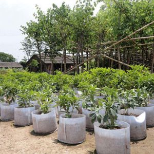 Bolsa de plantación de macetas de cultivo altamente transpirable reutilizable de tela no tejida respetuosa con el medio ambiente con asas plantador de verduras de flores grandes YD0609