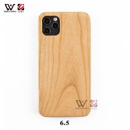 Étuis de téléphone respectueux de l'environnement pour iPhone 6s 7 8 Plus 11 12 13 Pro X XR XS Max 2023 Mode Bois de cerisier TPU Coque arrière vierge TOP-Vente