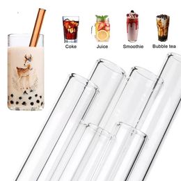 Cannucce di vetro riutilizzabili ecologiche Boba Cannucce Bubble Tea Cannucce per frullati Frappè Cannucce fy5155 0426254D