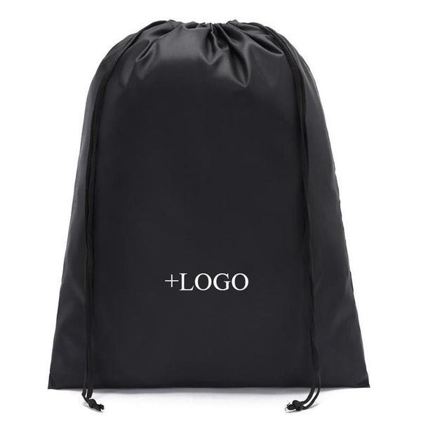 Oxford – sac à cordon étanche réutilisable, écologique, sacs cadeaux imprimés personnalisés, sacs d'emballage en tissu pour chaussures de plage de voyage, 286Q