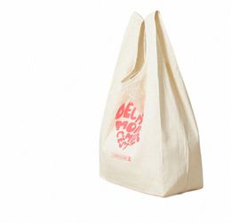 Eco Tote Shop Bolsa de lona Paquete plegable Mujeres de alta calidad Hombres Reutilizable Rocery Alta capacidad Fold Cott Shop Bag h8Wx #