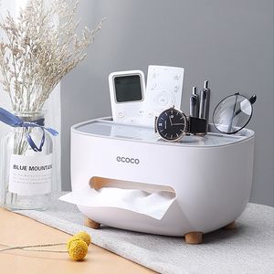 Ecoco servethouder Tissue Boxes Keuken Opbergdoos Woonkamer Creatieve zaak afstandsbediening Multifunctionele bureauorganisator FSXJY146