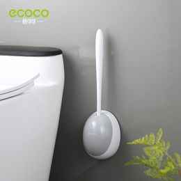 ECOCO-Cabezal de cepillo de silicona para inodoro, herramientas de limpieza de drenaje rápido para baño, suministros de WC domésticos montados en la pared 220511