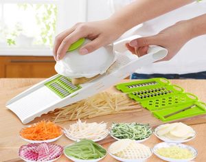 EcoFriendly 5 In 1 Groentesnijder Aardappelschiller Rasp Spiraal Fruitsnijder Salademaker Thuisgadgets Keukenaccessoires Koken9551540