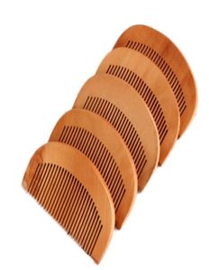 Ecovriendelijke houten kam goedkope natuurlijke perzik houten kam baardkam zak haarborstel kan logo afdrukken2888831