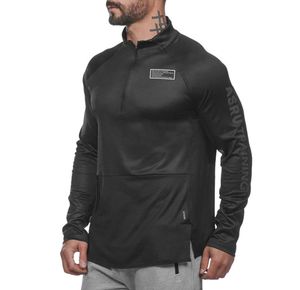 Vestes de course ectiques hommes Fitness Fitness Men de séchage rapide Vestes compression Gym à manches longues pour gymnase Running Windproof9269627