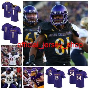 ECU East Carolina Pirates Jerseys Holton Ahlers Jersey Tyler Snead Trace Christian Trevon Brown College voetbalshirts Custom Stitched