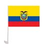 Drapeau de voiture d'Équateur 30x45cm Polyester Protection de la Coupe du monde Coupe du monde Clip de fenêtre Banner de décoration avec drapeau avec drapeau