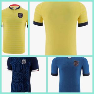 Equateur Coupe du Monde de Football Football Maillot 22/23/24 Domicile Jaune Hincapie J. Cifuentes Plata Chemise Extérieur Estrada Caicedo Bleu Équipe Nationale