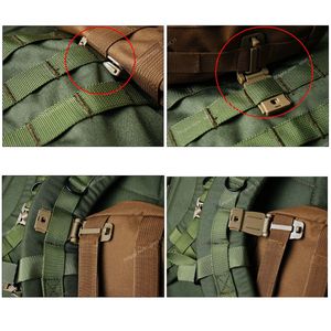5 Pcs/lot 30mm Molle Webbing Strap Tactical Backpack Bag Connecting Buckle Clip Carabiner Clasp EDC Camping HikingOutdoor Tools Sports Entertainment