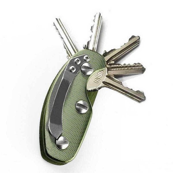 EDC Conveniente Key Holder Organizador Carpeta de carpeta Clip Keychain Herramienta de bolsillo