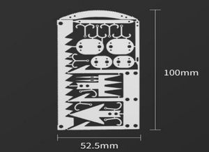 Kit EDC 22 en 1, équipement de pêche, carte de crédit, multi-outils, équipement de Camping en plein air, outils de survie, chasse, survie d'urgence 20209550455