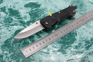 Cuchillo plegable multifunción EDC 440 Hoja de satén Zitel Mango con luces LED interruptor de vidrio Cutter Cutter Al aire libre Camping Herramientas de caza