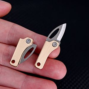 EDC Outdoor Camping Knife Cutting Tool Mini Folding Knife Gift Keyring Fruit Knife Unpacking Key Chain Pendant Box opener