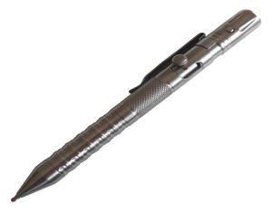 EDC Outdoor Camping Survival Tactical Self Defense Bolt Action Pen Titanium Glass Breaker LED zaklamp Pen1678058