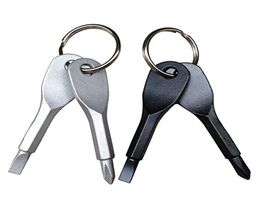 EDC – Mini-outil de poche multifonctionnel d'extérieur, tournevis avec clé en acier inoxydable, porte-clés 5097852