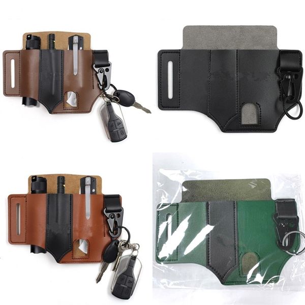 Funda EDC Retro para linterna, cuchillos, funda para herramientas, almacenamiento al aire libre, paquete de cintura para hombres, accesorios deportivos de viaje para Backwoods 15yz N2