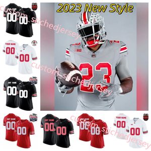 Eddie George 2023 nieuwe Ohio State Buckeyes Football Custom Jersey Jack Tatum J.T Barrett TERRY MCLAURIN Ryan Shazier Cardale Jones Denzel Ward Sam Hubbard Dante Booker