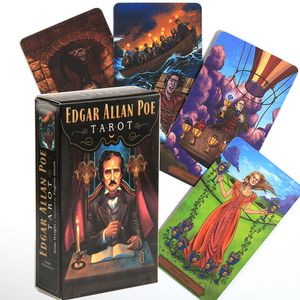 Edgar Allan Poe Tarot van Rose Wright Een dek van 78 kaarten en 288 pagina's tellende kleur PDF Guide Card Game Board Game